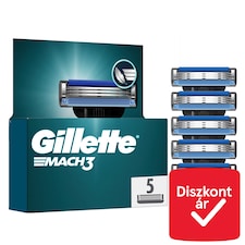 Gillette Mach3 Férfi Borotvabetétek, 5 Gillette 3 Pengés Borotvabetétek