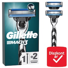 Gillette Mach3 Férfi Borotva, 1 db Gillette 3 Pengés Borotva, Gillette Borotvabetétek
