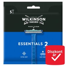 Wilkinson Sword Essentials borotva 2 pengével, krémezőcsíkkal 5 db
