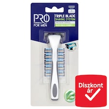 Pro Formula for Men hárompengés borotva + 5 pótfej