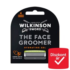 Wilkinson Sword The Face Groomer ötpengés borotvabetét hidratáló zselével 4 db
