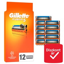 Gillette Fusion5 Borotvabetétek Férfi Borotvához, 12 Borotvabetétek, 5 Penge, Precíziós Nyíró