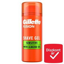 Gillette Fusion Borotvazselé Mandulaolajjal, Érzékeny Bőrre, 75ml