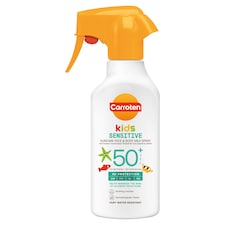 Carroten Kids Sensitive Plus SPF50+ naptej spray arcra és testre 270 ml