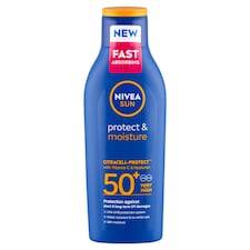 NIVEA SUN Protect & Moisture hidratáló naptej FF50+ 200 ml