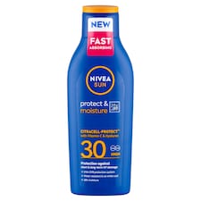 NIVEA SUN Protect & Moisture hidratáló naptej FF30 200 ml