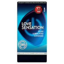 Love Sensation extra adag síkosítóval ellátott, sima óvszer 12 db