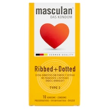 Masculan érdes + bordázott gumióvszer 10 db
