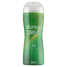 Durex 2in1 bőrnyugtató hatású aloe vera masszázsgél és síkosító 200 ml