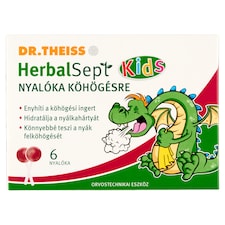 Dr. Theiss HerbalSept nyalóka köhögésre 6 db - málna ízesítésű