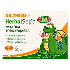 Dr. Theiss HerbalSept nyalóka torokfájásra 6 db - narancs ízesítésű