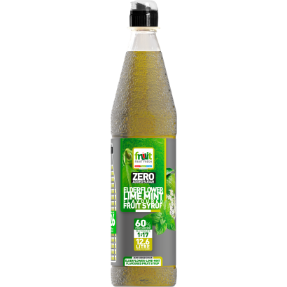 Fruit fresh zero bodza-lime-menta ízű szörp 0,7 l