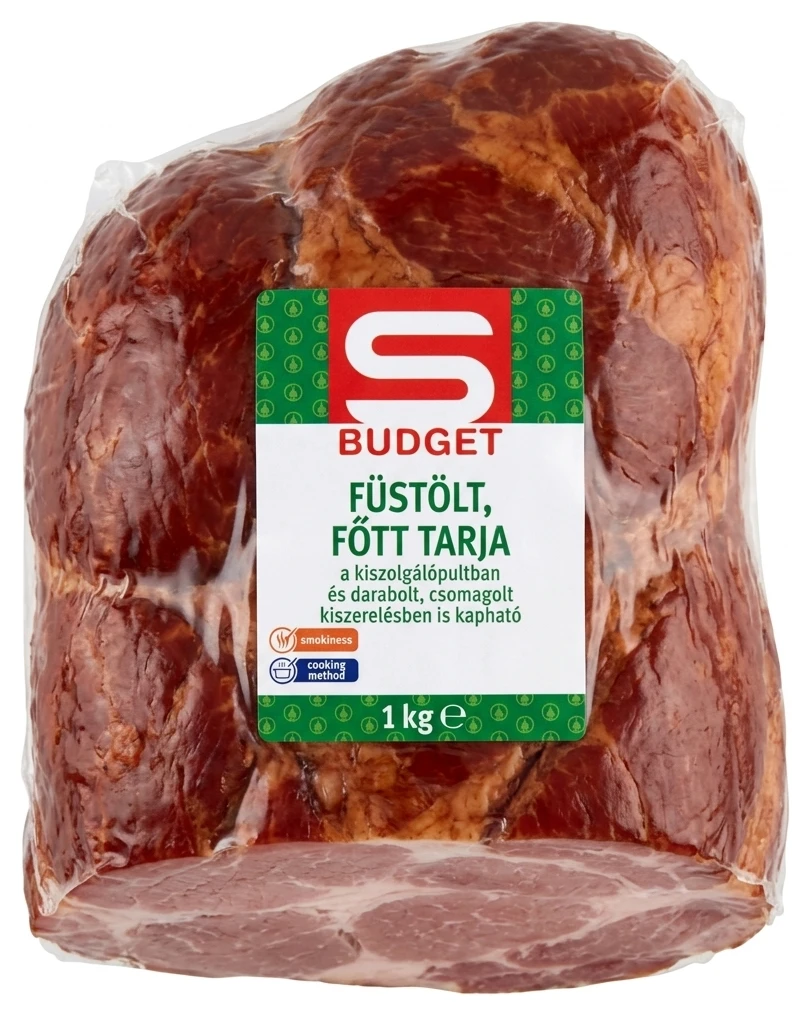 S-BUDGET füstölt, főtt tarja