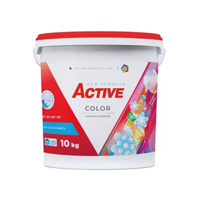 ACTIVE Mosópor 10 kg Color Vödrös 130 mosás