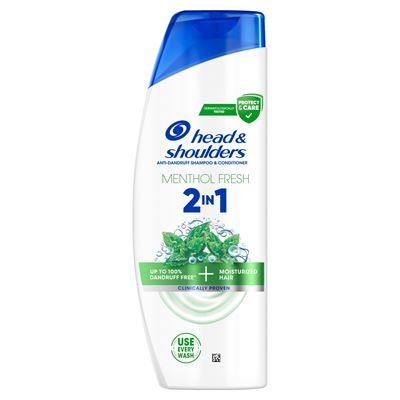 HEAD & SHOULDERS Menthol Fresh 2in1 korpásodás elleni sampon 330ml. Frissítő mentolillat