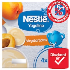 Nestlé Yogolino tejalapú sárgabarackos bébidesszert 6+ hó 4 x 100 g (400 g)
