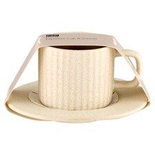 F&F Home Vienna Ribbed Espresso csésze és csészealj