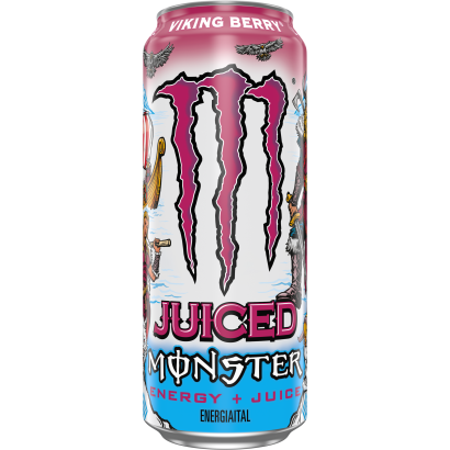Monster Viking Berry szénsavas ital koffeinnel és édesítőszerekkel 500 ml