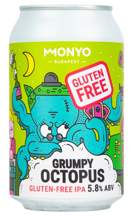 MONYO - Grumpy Octopus - Gluténmentes West Coast IPA 5,8%