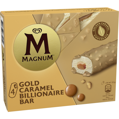 Magnum Bar Gold Karamell  4x64 ml