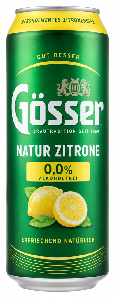 Gösser Natur Zitrone alkoholmentes, ízesített sör dobozos