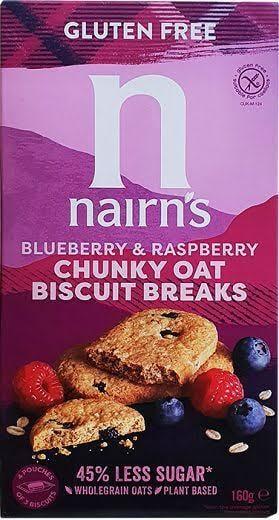 Nairn's zabkeksz gluténmentes áfonya-málna 160g