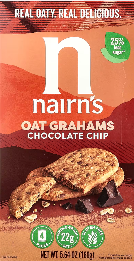Nairn's zabkeksz gluténmentes csokidarabkás 160g