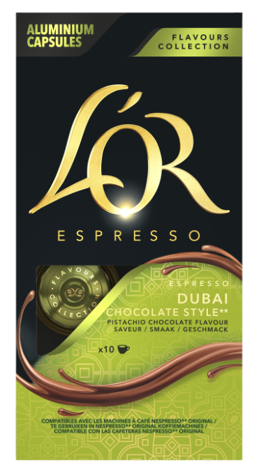 L'OR Nespresso kompatibilis Dubai Csokoládé Stílusú Espresso kávékapszula