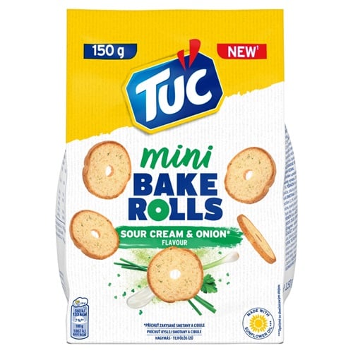 Tuc Bake Rolls mini tejfölös-hagymás