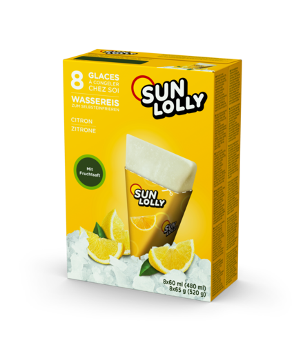 Sun Lolly Jégkrém otthoni fogyasztásra Citrom ízű