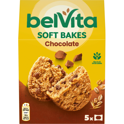 Belvita Soft Bakes gabonás keksz csokoládédarabokkal 250 g