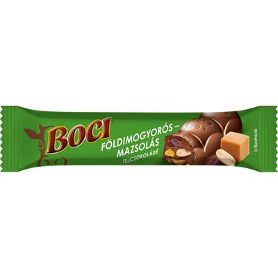 BOCI Földimogyorós és Mazsolás Tejcsokoládé 34 g