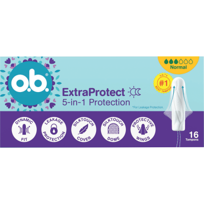 o.b. extra protect normal tampon 16 db
