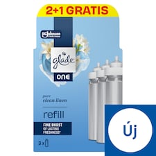Glade One Pure Clean Linen koncentrált légfrissítő aeroszol utántöltő 3 x 10 ml (30 ml)
