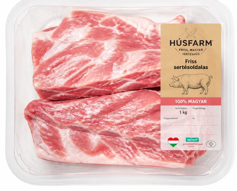 HÚSFARM Friss sertésoldalas