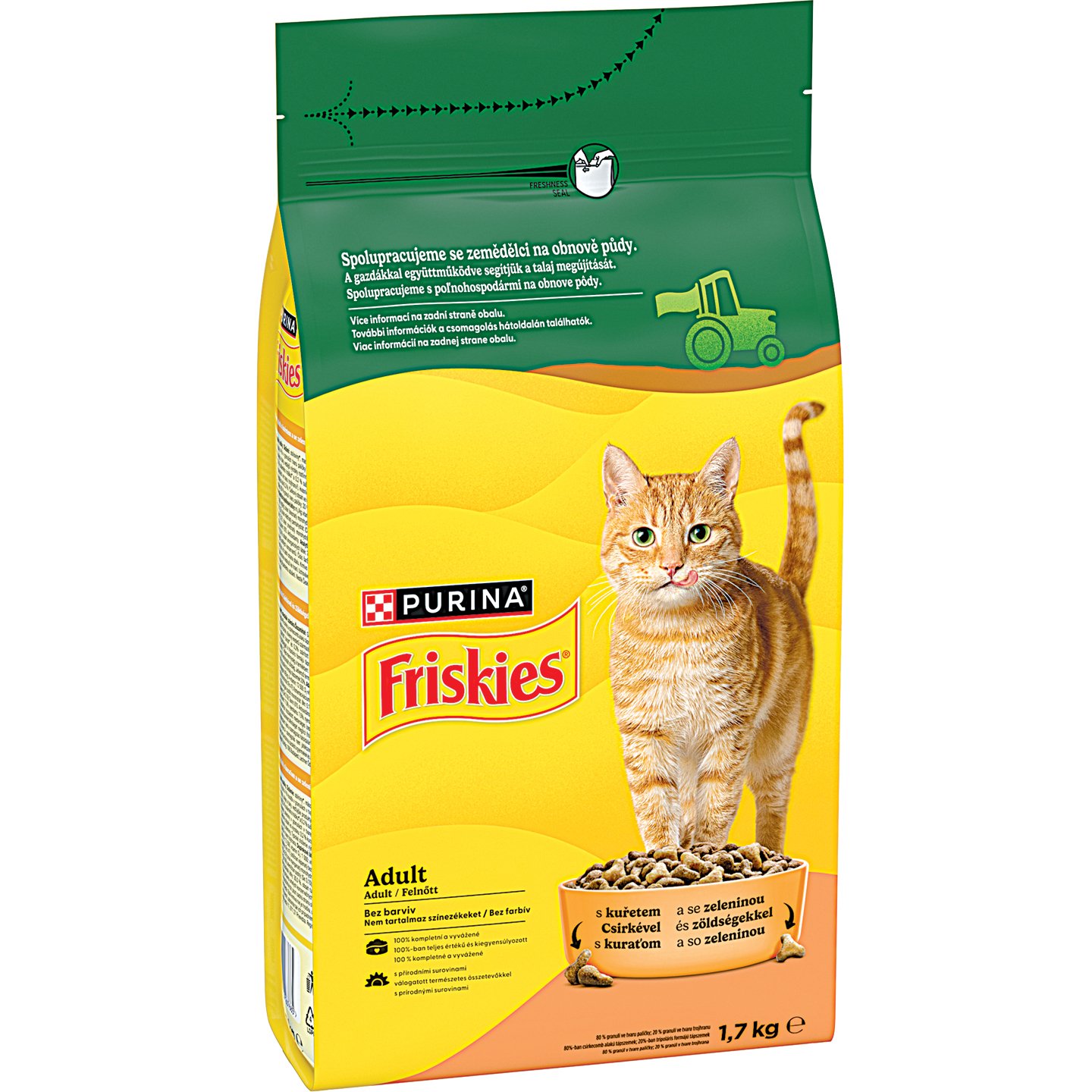 Friskies Száraz Macskaeledel Csirkével-Zöldséggel