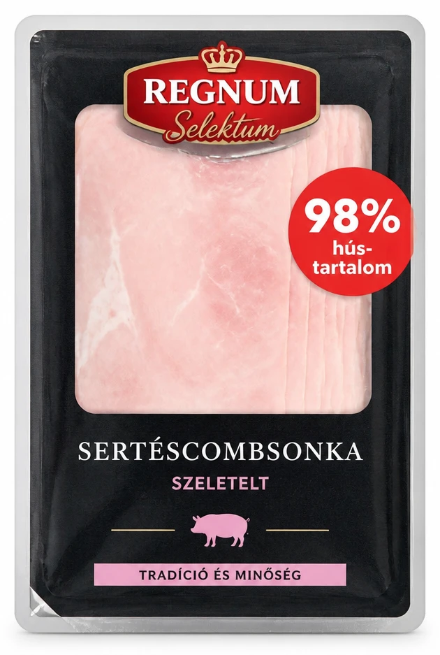 Regnum sertéscombsonka szeletelt, csomagolt