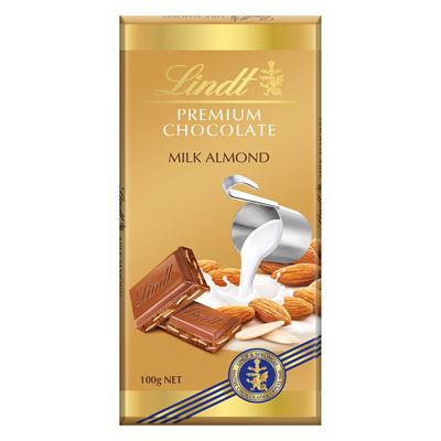 Lindt Gold Tablets 100g Prémium Tejcsokoládé Mandulával 100 g