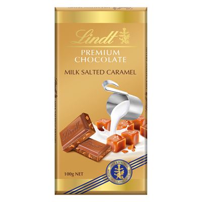 Lindt Gold Tablets 100g Prémium Tejcsokoládé Sós Karamellel 100 g