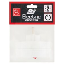 Sky Electric hálózati elosztó 2 aljzat + kapcsoló