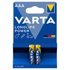 Varta Longlife Power AAA LR03 1,5 V nagy teljesítményű alkáli elem 2 db