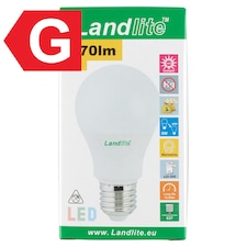 Landlite A60 470 lm 6 W E27 3000K LED izzó