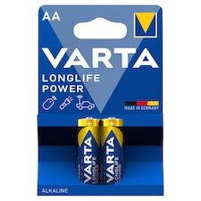Varta Longlife Power AA LR6 1,5 V nagy teljesítményű alkáli elem 2 db