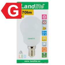 Landlite G45 470 lm 6 W E14 3000K LED izzó