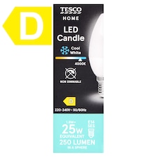 Home E14 SES 250 lm 25 W 4000K LED gyertya