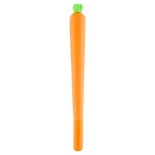 Carrot répa alakú szilikon gél toll fekete tintával 0,5 mm