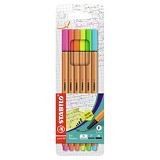 Stabilo point 88 neon tűfilc 6 db