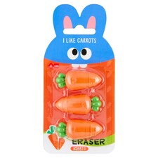 I Like Carrots radír 3 db