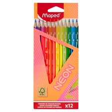 Maped Neon háromszögletű színes ceruza készlet 12 különböző szín