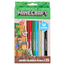 Minecraft Jumbo színes ceruzák 12 db